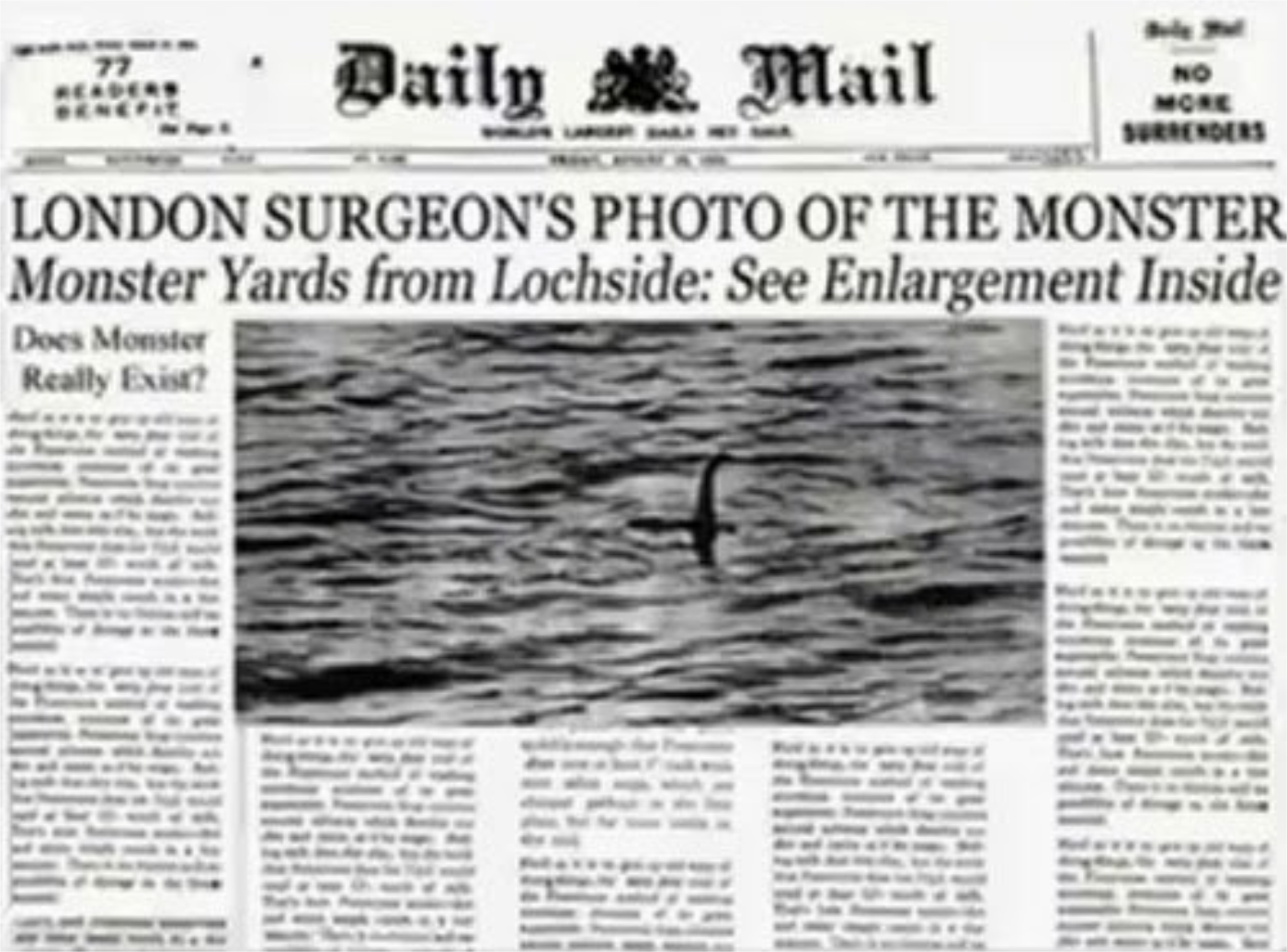Recreating the real Loch Ness monster